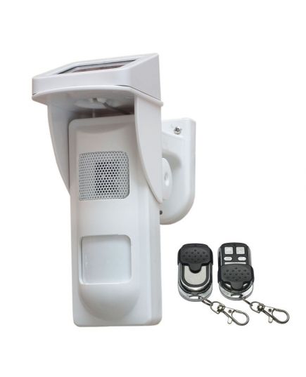 Sensore movimento PIR solare con sistema sonoro e flash LED