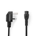 Cavo alimentazione prolunga C14 - C13 Regno Unito Maschio IEC-320-C5 2m