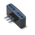 Adattatore multipresa 4 prese 10/16A - nera