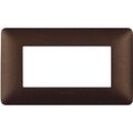 BTICINO MATIX  Placca 3 Moduli Marrone Caffè - AM4803TGG