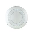 PLAFONIERA LED DIADEMA BIANCA 28W 2100LM 4000K DIMMERABILE 35CM