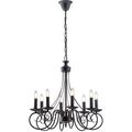 LAMPADARIO BEATRICE ANTRACITE 8XE14 63X57CM