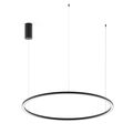 SOSPENSIONE LED HOOP NERA D120 60W 6900LM 120X22,5CM