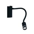 APPLIQUE LED KEPLER NERO 3W 100LM 3000K 6X9X32CM