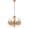 LAMPADARIO HOUSTON RAME 5XE14 44X42CM