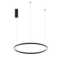 SOSPENSIONE LED HOOP NERA D80 40W 4600LM 80X22,5CM