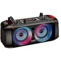 Cassa acustica ricaricabile 2x4" 10W luci LED Bluetooth/FM/USB KSC-689
