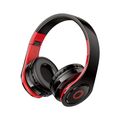 Cuffie ad archetto Bluetooth con ingresso scheda SD rosse e nere KSC-728