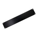 Pannello cieco per armadi rack 19'' nero 2U