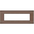 Placca 7 posti bronzo compatibile Vimar Arké