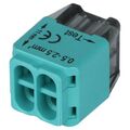 Morsettiera in plastica 4 poli 24A 300V 0,5-2,5mm