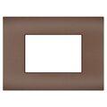 Placca 3 posti bronzo compatibile Vimar Arké