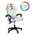 Sedia da gaming bianca con illuminazione LED RGB