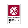 Cartello segnaletico per idrante 20x30cm