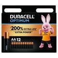 Batterie stilo AA alcaline 1.5V confezione da 12 Duracell