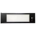 Porta in vetro temperato da 3 mm con serratura per armadio rack da 4U
