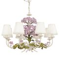LAMPADARIO ORTENSIA AVORIO 8XE14 68X53CM