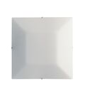 PLAFONIERA OSIRIDE BIANCA 1XE27 25X25CM