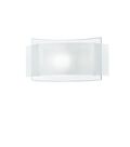 APPLIQUE RIGHE BIANCA 1XE27 33X16,5CM