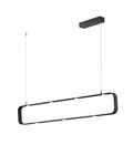 SOSPENSIONE LED MOKA CAFFE' 9X5W 3150LM 4000K DIMMERABILE 100X16X6,5CM