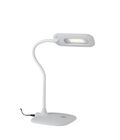 LAMPADA DA LETTURA LED DARWIN BIANCA 4,8W 450LM 4000K DIMMERABILE 16X16X53,5CM