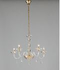 LAMPADARIO RIFLESSO ORO 5XE14 70X53CM