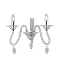 APPLIQUE ESTEFAN TRASPARENTE 2XE14 39X29X23CM