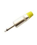 Connettore Jack 6.3mm mono in metallo - giallo