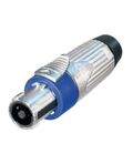 Presa volante Speakon STX argento 4P