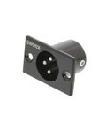 Connettore XLR 3-Pin Maschio Nero