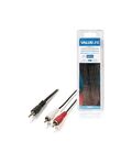 Cavo Stereo Audio Maschio da 3.5 mm - 2x RCA Maschio 10m Nero