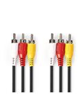 Cavo Video Composito 3x RCA maschio-3x RCA maschio 3m