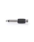 Adattatore audio mono 6,35 mm maschio - RCA femmina