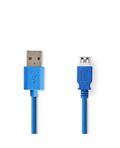 Cavo USB 3.2 Gen 1 A maschio-A femmina 2m Blu