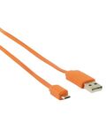 Cavo USB 2.0 USB A Maschio - Micro B Maschio Piatto 1m Arancione