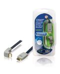Cavo HDMI piatto ad alta velocità con Ethernet connettore ad angolo di 270° 1m Bandridge