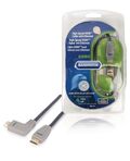 Cavo HDMI Alta Velocità con Ethernet connettore angolato a destra  2m Blu Bandridge