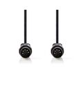 Cavo maschio DIN a 5 pin - Cavo maschio DIN a 5 pin - 2.0 m - Nero