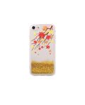 Cover per Samsung Galaxy S9 in silicone con liquido glitterato effetto autunno gold