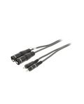 XLR Cavo Stereo 2x XLR 3-Pin Maschio - 2x RCA Maschio 3.0 m Grigio Scuro