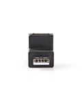 Adattatore USB 2.0 A maschio - A femmina con angolo a 270° Nero