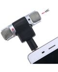 Microfono stereo snodabile 90° jack 3.5mm 4 poli per smartphone e tablet