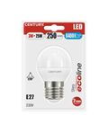 Lampadina LED sfera 3W E27 luce fredda 250 lumen Century