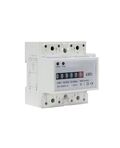 Contatore energia elettrica monofase 4 posti DIN