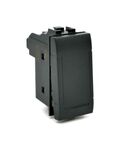 Deviatore unipolare 16A-250V nero compatibile Living International