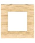 Placca 2 posti quadrata abete compatibile Vimar
