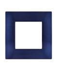 Placca in tecnopolimero 2 posti color blu compatibile Vimar Plana