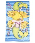 Poncho da spiaggia per bambini 60x120cm Sirena