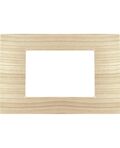 Placca 3P Tecnopolimero 12x8cm Abete compatibile Vimar