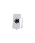 Presa TV passante 4.5x2x3cm Bianco compatibile Vimar Plana